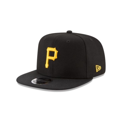 Black Pittsburgh Pirates Hat - New Era MLB High Crown 9FIFTY Snapback Caps USA7629540